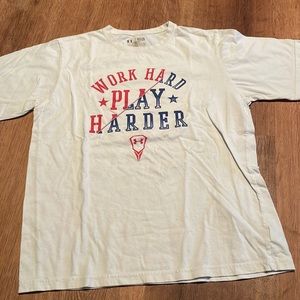 Under armor youth large work hard, play hard T-shirt